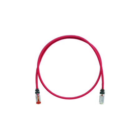 KEY COP PATCH CORD CAT6A S/FTP 10FT RED
